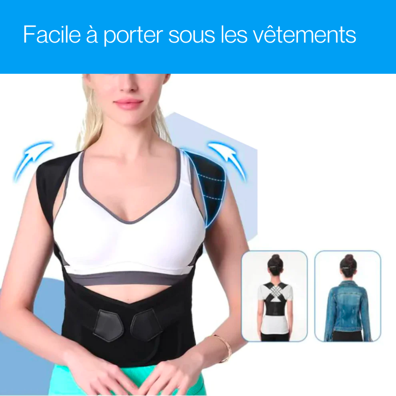 Corrige la posture et soulage les maux de dos