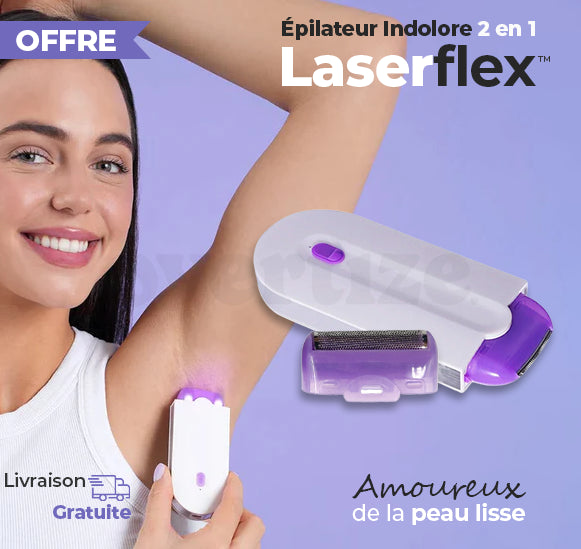 Épilateur Indolore 2 en 1 - Laserflex