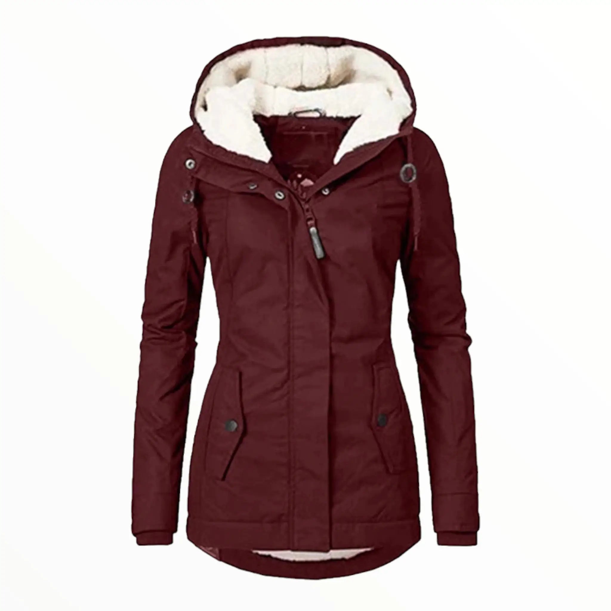 Parka femme militaire avec fourrure